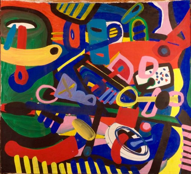 Reinhold Heller - Autobild - 1965 - 110 x 120 cm