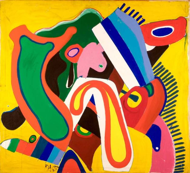 Reinhold Heller -Gartenfest - 1965 - 140 x 153 cm