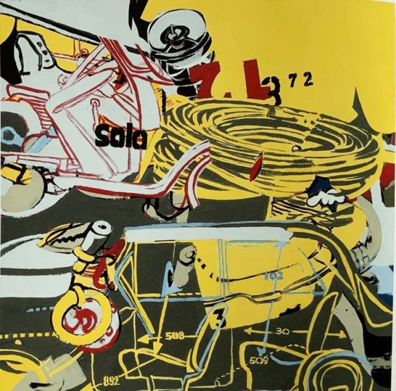 Heino Naujoks - Solo-unmögliche Beweisaufnahme - 1968 - 63  x 65 cm