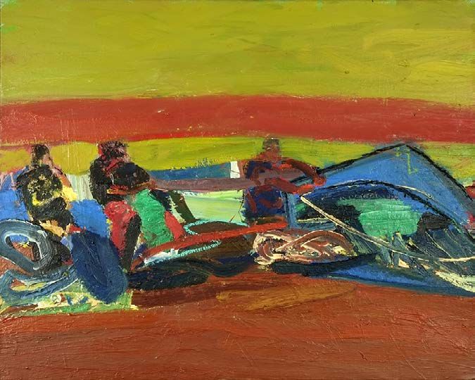 Florian Köhler - Ohne Titel - 1996  - 80  x 100 cm