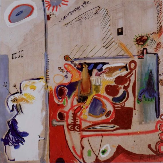 Reinhold Heller -Monteverdi- 1964 200 x 200 cm