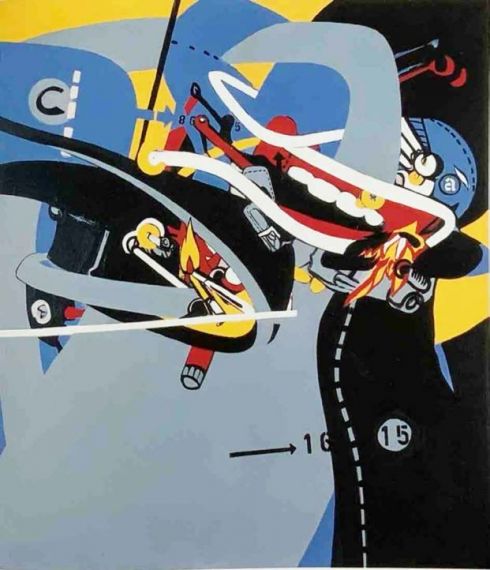 Heino Naujoks - Brandstifter - 1969 120 x 110 cm