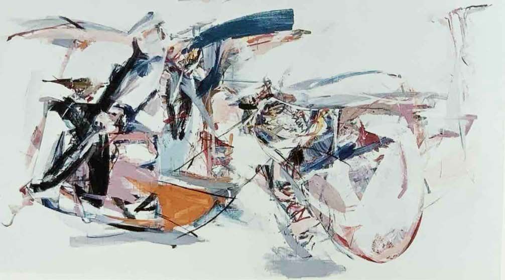 Heino Naujoks - Wandbild Oberschleißheim  -1981-1982  - 165 x 210 cm