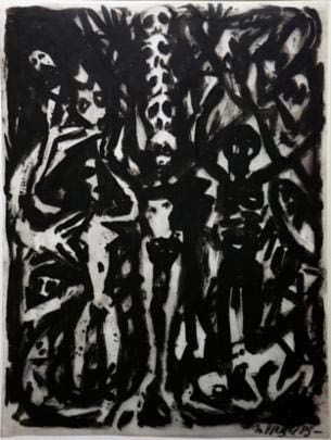 Hemut Rieger - Das Leben und der Tod -1987-91 - 120 x 100 cm