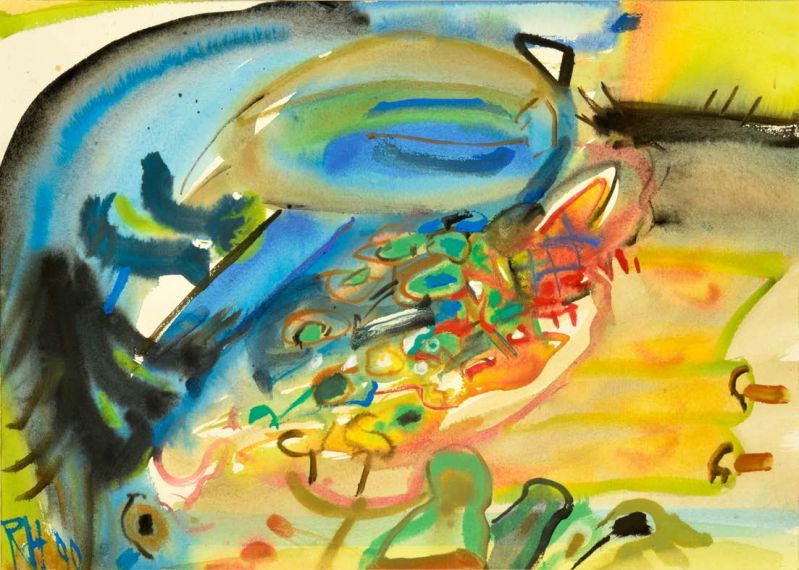 Reinhold Heller - Botanischer Garten - 1991 - 60 x 80 cm