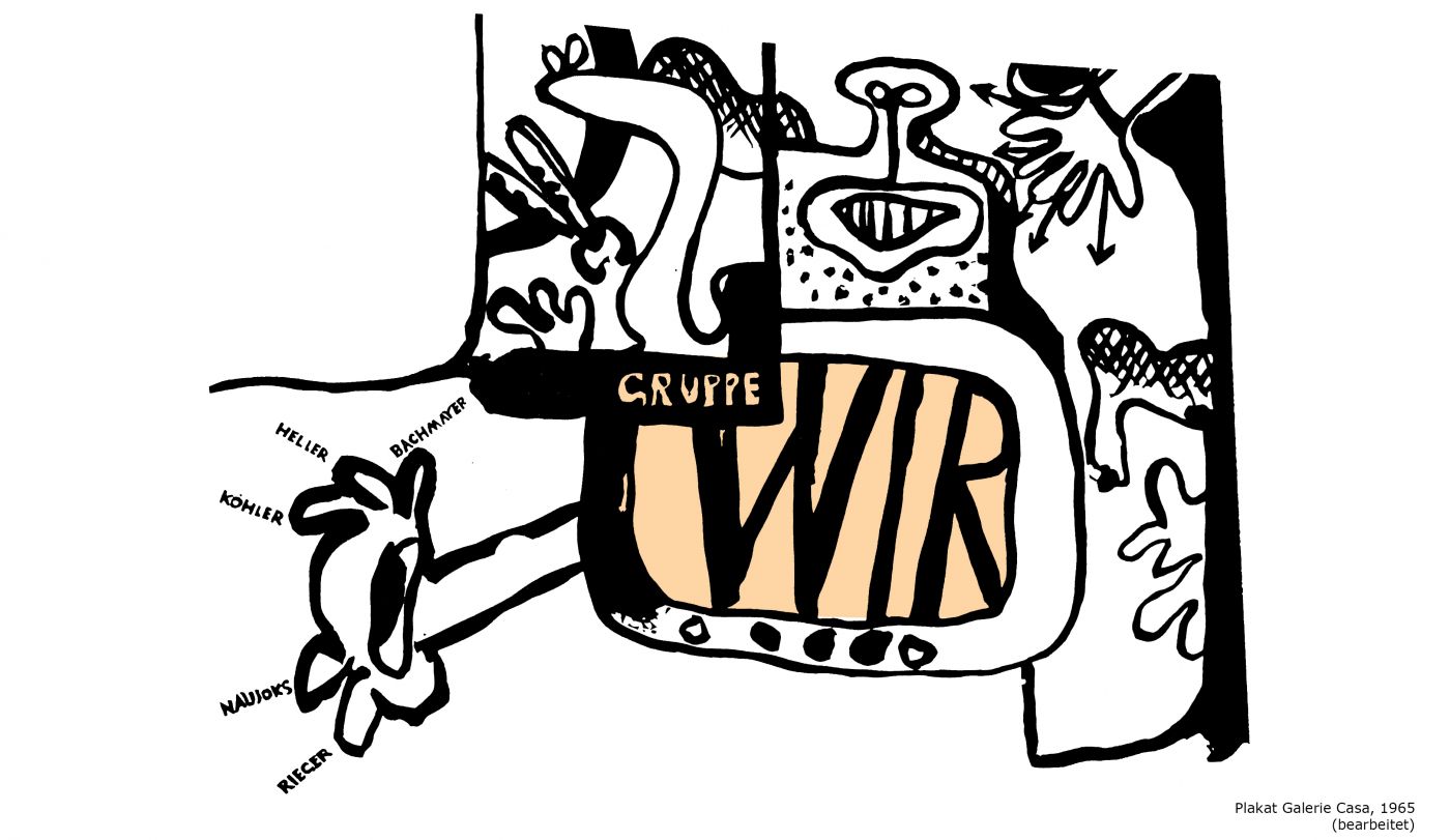 Plakat für die Galerie Casa, 1964